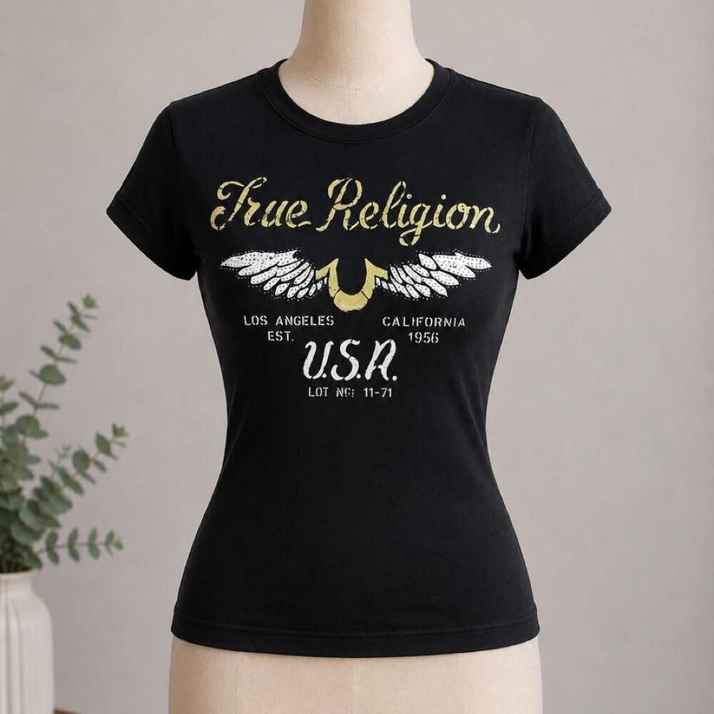 True Religion Baby Tee Small NWT